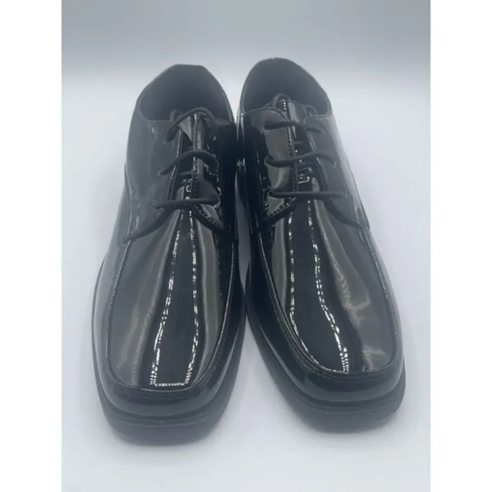 Black Lace Up Patent Dress Shoes Big Kid Size‎ 5